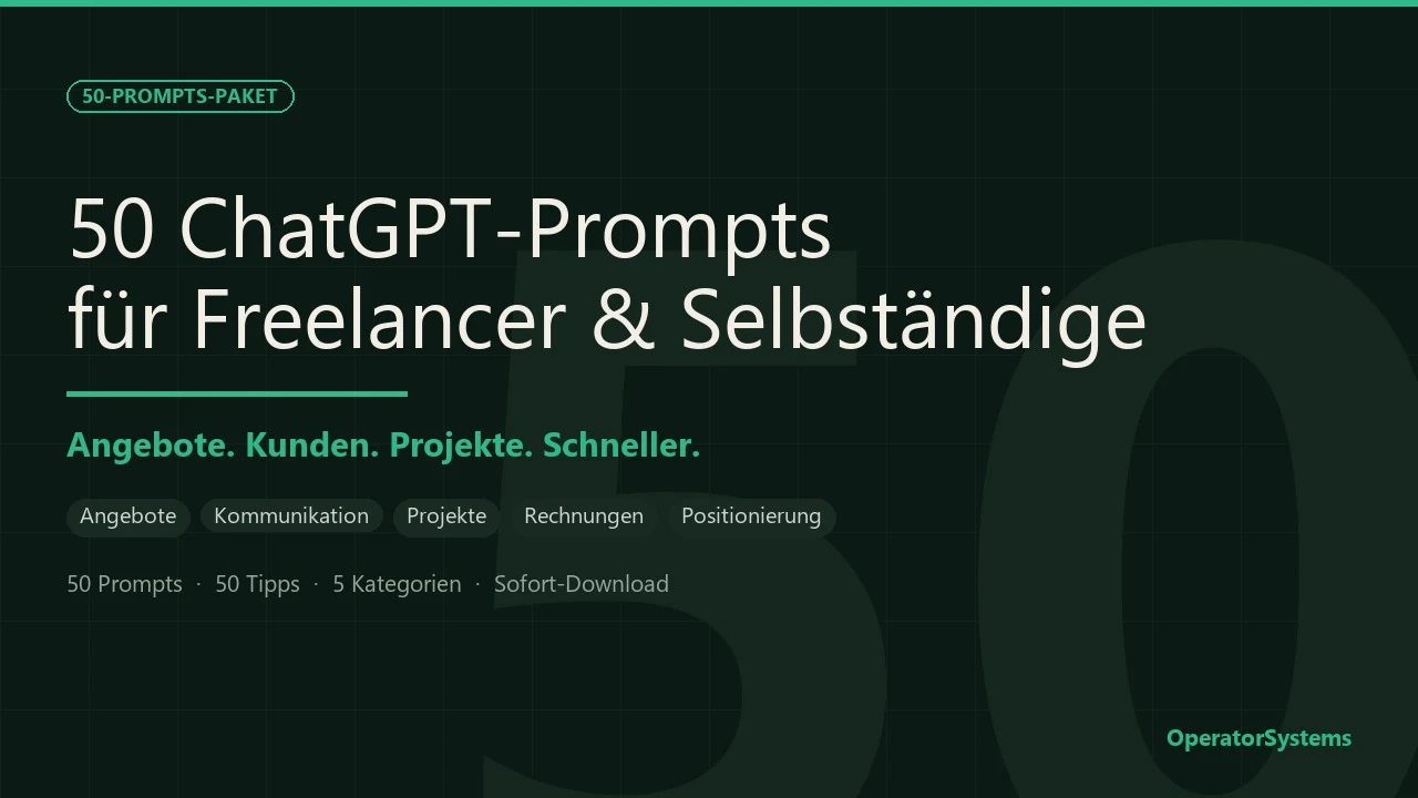 Cover: 50 ChatGPT Prompts for Freelancers