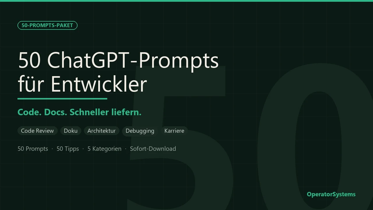 Cover: 50 ChatGPT Prompts for Developers