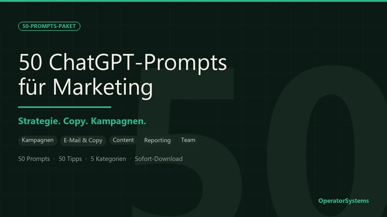 Cover: 50 ChatGPT Prompts for Marketing